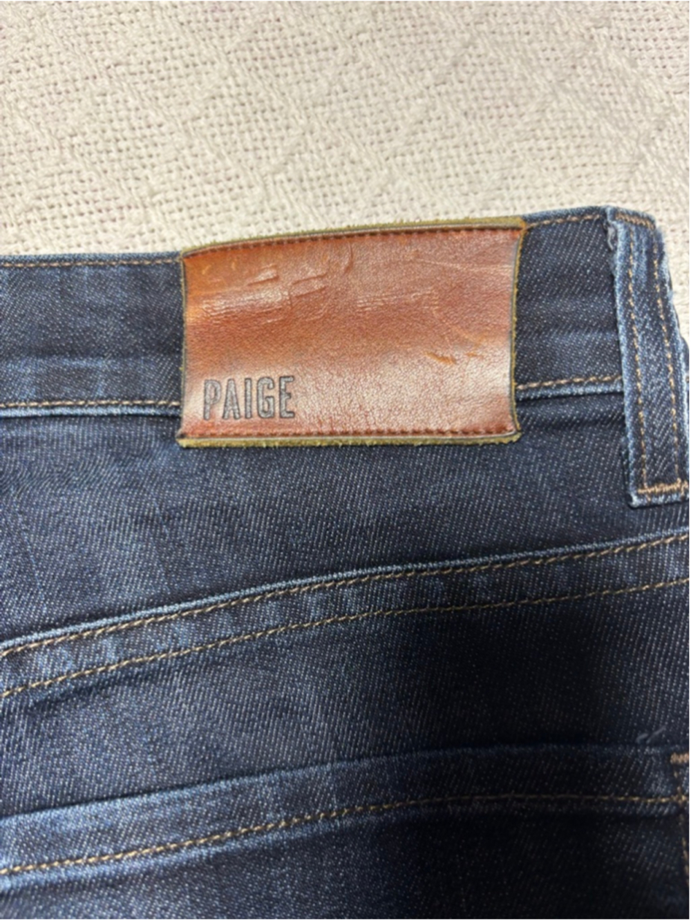 EUC PAIGE Normandie Dark Wash "Backstage" Men's Straight Jeans SZ 31X28 SHORT - Picture 8 of 9
